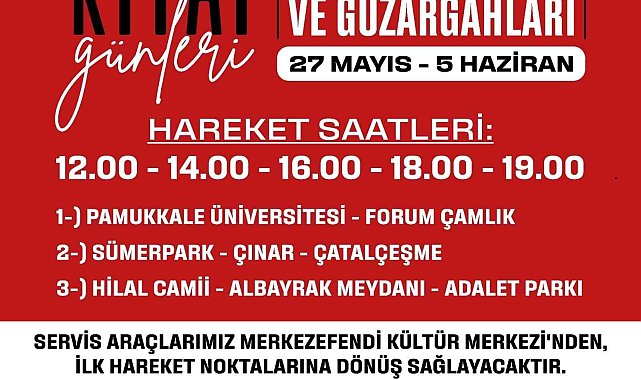 Merkezefendi'de kitap günleri için özel servis