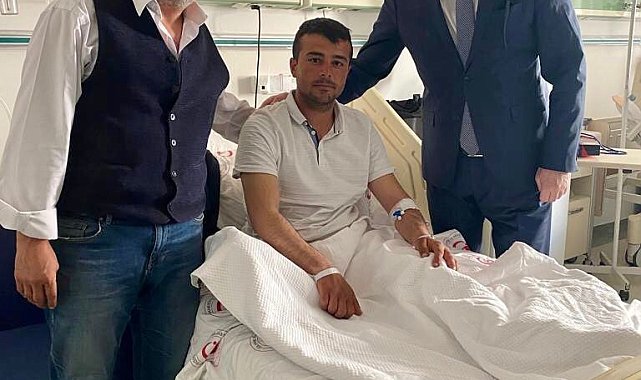 Milletvekili Koçer'den Pençe Kilit gazisine hastanede ziyaret