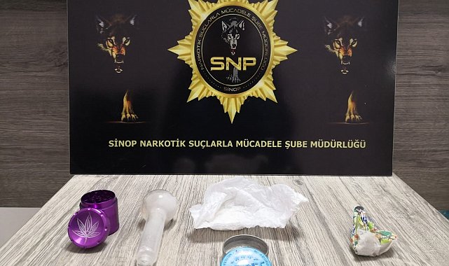 Sinop'ta metamfetamin ele geçirildi