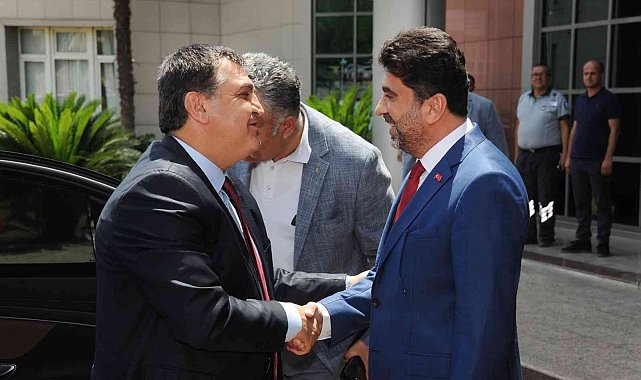 ADÜ Rektörü Aldemir, Dışişleri Bakan Yardımcısı ve AB Başkanı Kaymakcı'yı ağırladı