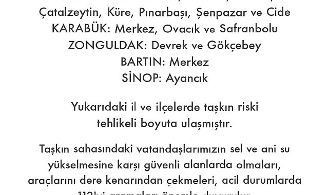 AFAD Batı Karadeniz'de meydana gelebilecek sel ve taşkınlara karşı önlemleri arttırdı
