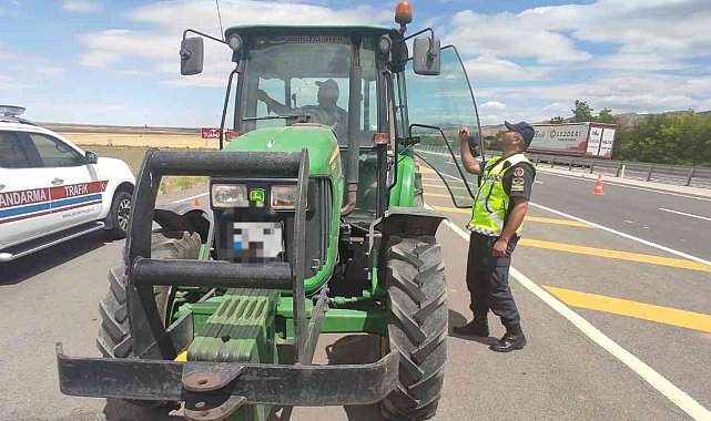Aksaray'da traktörler denetim altında
