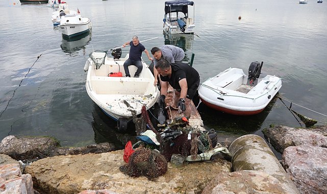 Balyanoz Koyu'nda deniz temizliği