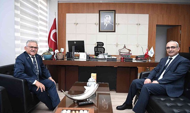 Başkan Büyükkılıç'tan ERÜ Tıp Fakültesi Başhekimine ziyaret