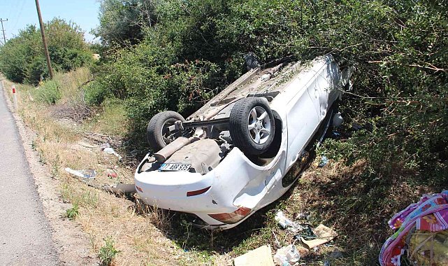 Elazığ'da otomobil takla attı: 6 yaralı