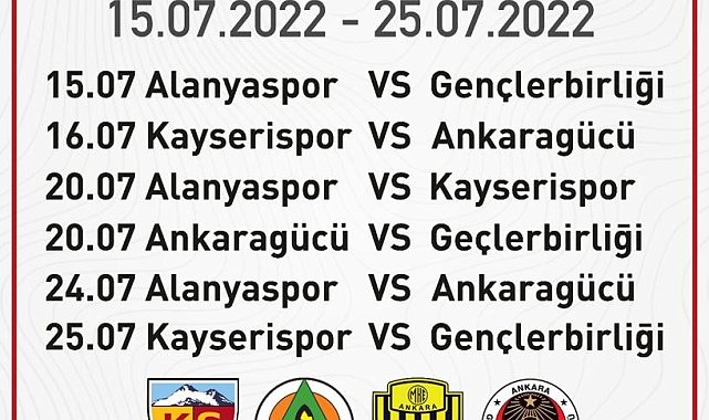 Erciyes'te 4'lü futbol turnuvası