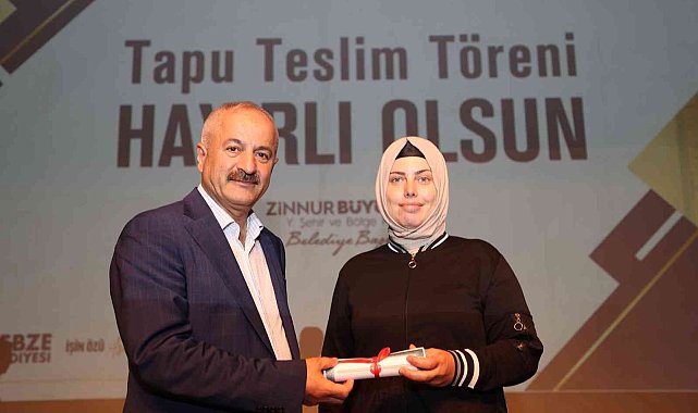 Gebze'de tapu teslim töreni