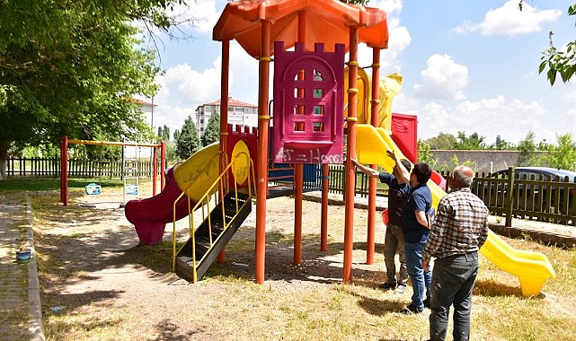 İnönü'de parklar yenileniyor
