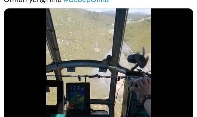 İzmir Çeşme'de çıkan orman yangınına ilk müdahale 5 dakikada yapıldı