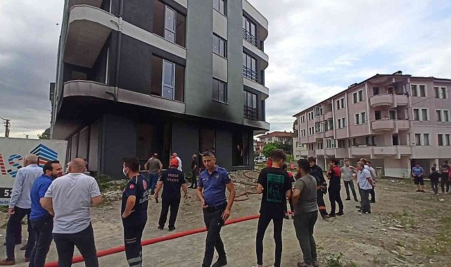 İzolasyon malzemeleri alev alev yandı