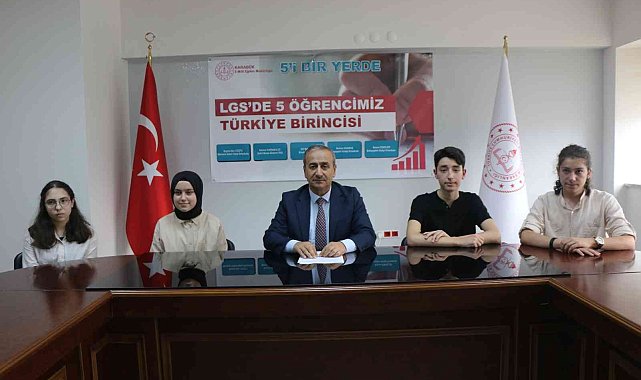 Karabük'ten 5 öğrenci LGS Türkiye birincisi oldu