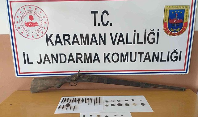 Karaman'da tarihi eser operasyonu