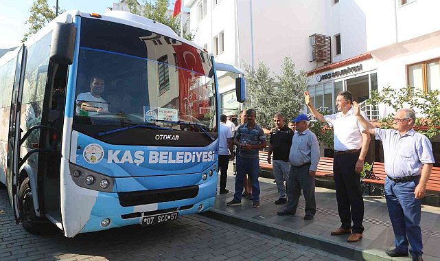 Kaş Belediye Spor güreş takımı Edirne'ye uğurlandı