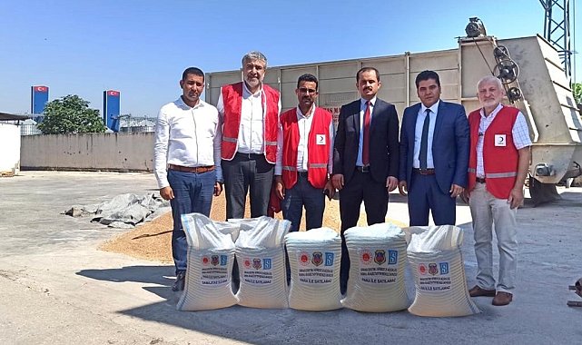 Kırıkhan Denetimli Serbestlik Müdürlüğünden Kızılay'a buğday