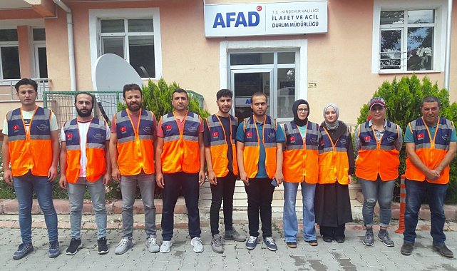 Kırşehir'den sel bölgesine 13 AFAD gönüllüsü hareket etti