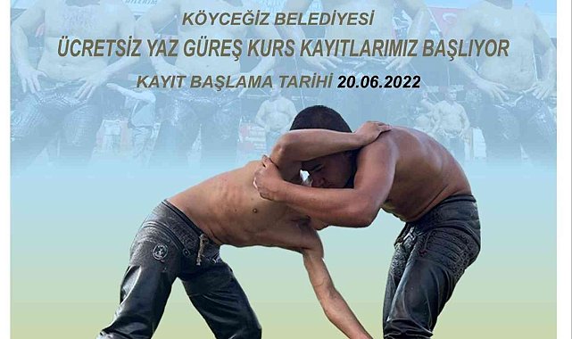 Köyceğiz Belediyesi'nin güreş kursu başladı