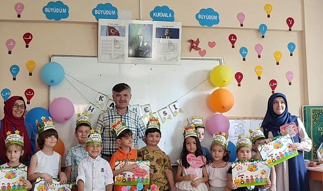 Köyceğiz'de Kur'an Kursu öğrencileri karne sevinci yaşadı