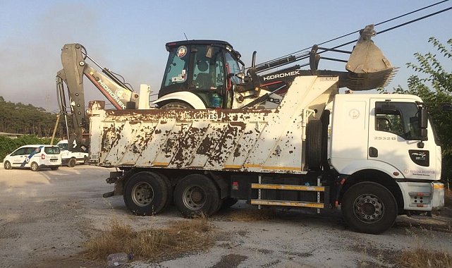 Kuyucak Belediyesi, Marmaris yangın bölgesine ekip gönderdi
