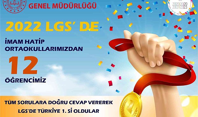 LGS'de İmam Hatip Ortaokullarından büyük başarı