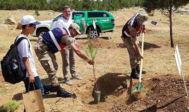Mardin'de fidanlar toprakla buluştu
