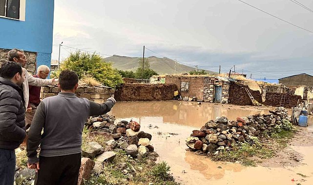 Meteoroloji uyarmıştı, Digor'da bir köyü sel vurdu