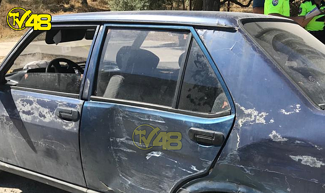 Milas'ta Tır Sollama Yaparken Otomobile Çarptı