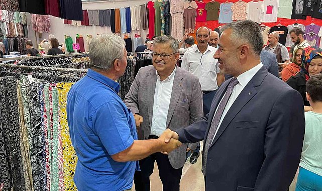 Milletvekili Yağcı ve İl Başkanı Yıldırım'dan pazar ziyareti