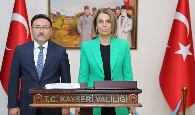 Nevşehir Valisi İnci Sezer Becel'den Vali Gökmen Çiçek'e nezaket ziyareti
