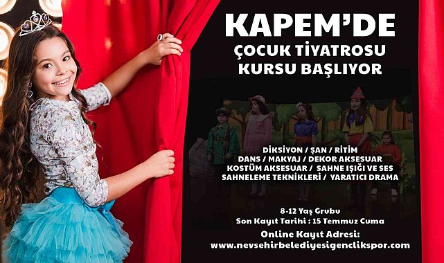 Nevşehir'de çocuklar için tiyatro