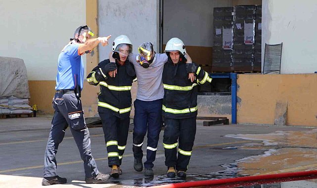 OSB'de yangın tatbikatı