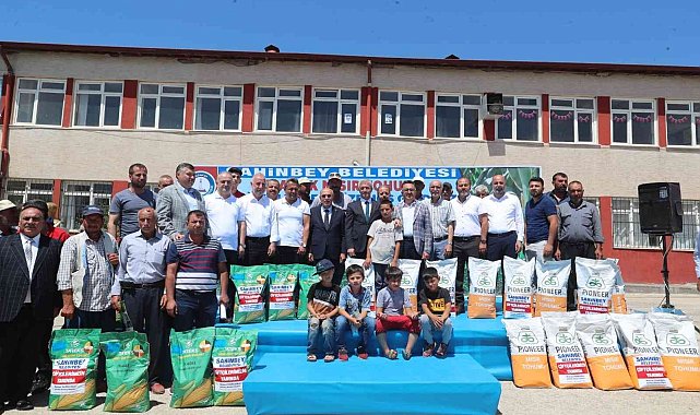 Şahinbey'de çiftçiye slajlık mısır desteği