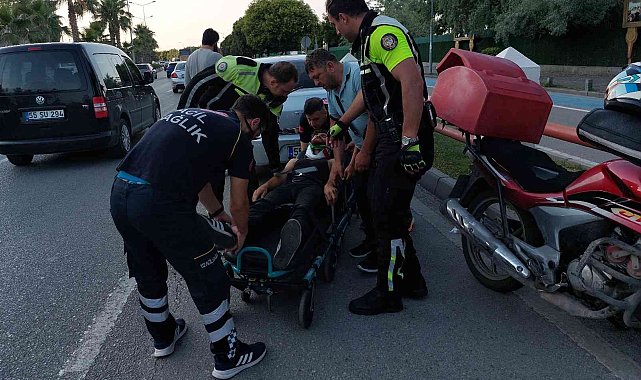 Samsun'da motosiklet ile otomobil çarpıştı: 1 yaralı