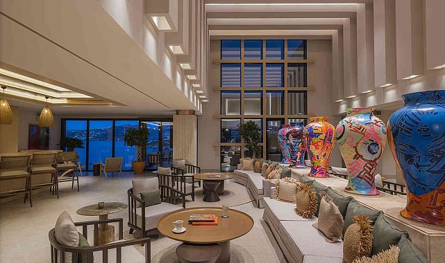 Sanat ve tatilin bir arada olduğu otel Bodrum'un göz bebeği oldu