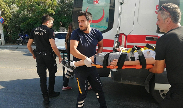 Son daklka ! Bodrum Yalıkavak'ta Top oynayan çocuğa motosiklet çarptı !
