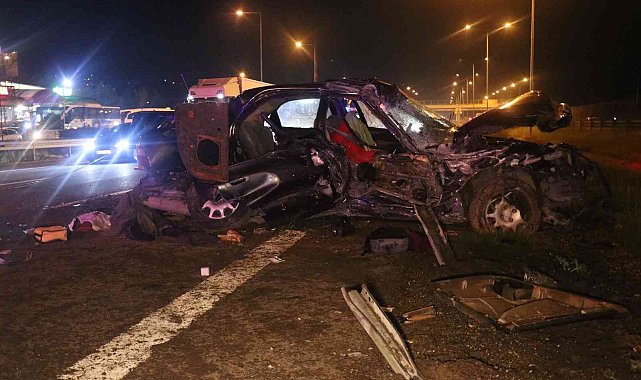 TEM'de feci kaza: 2 ölü, 2 yaralı