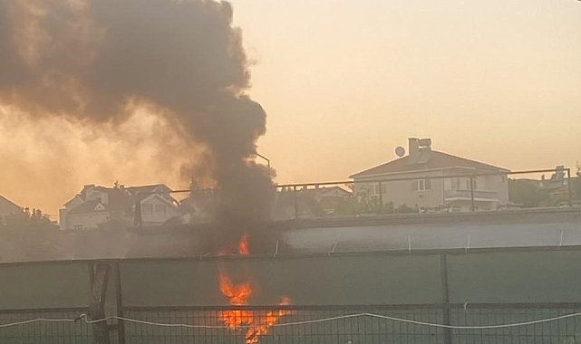 Yağ tankerinde korkutan yangın: "Bir anda lastik gümledi"