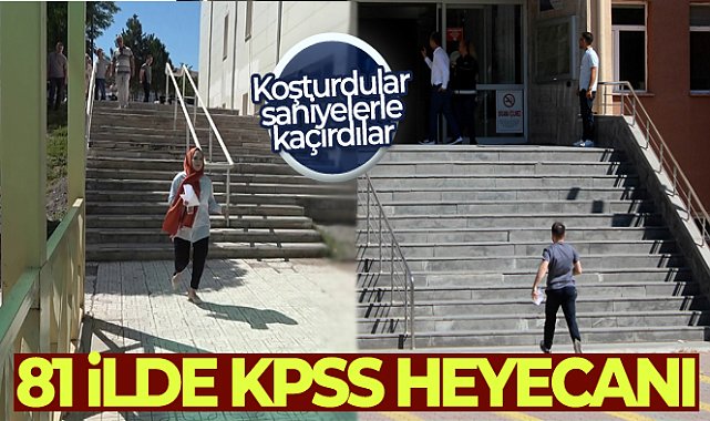 Bugün Türkiye'nin 81 ilinde KPSS heyecanı yaşandı