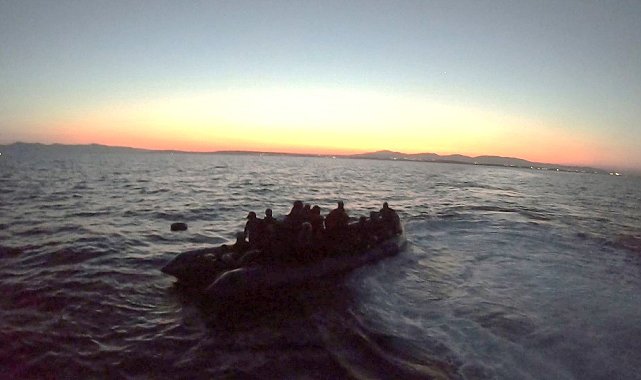 Aydın'da 28 düzensiz göçmen kurtarıldı