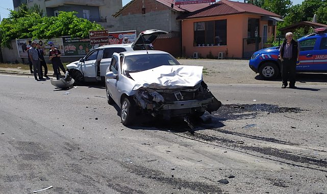 Bafra'da kaza: 2 yaralı