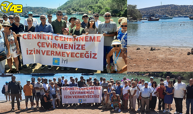 Bodrum Mehmet Cengiz'e karşı ayağa kalktı: Cennet Koyu'nda eylem düzenledi
