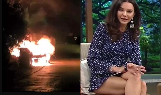Hande Ataizi'nin tatili kötü bitti, araçları alev alev yandı!