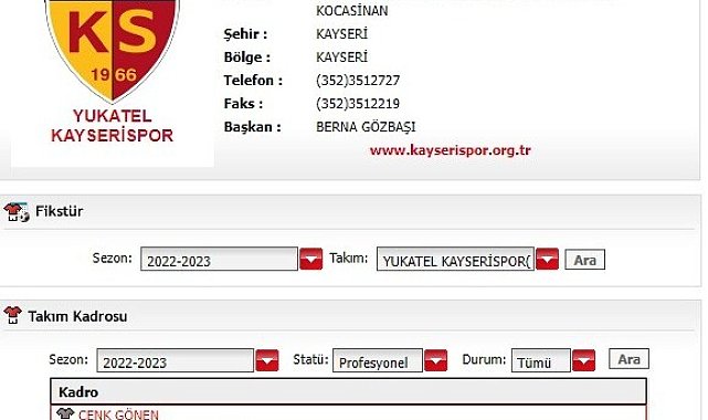 Kayserispor'da 3 oyuncunun lisans çıktı