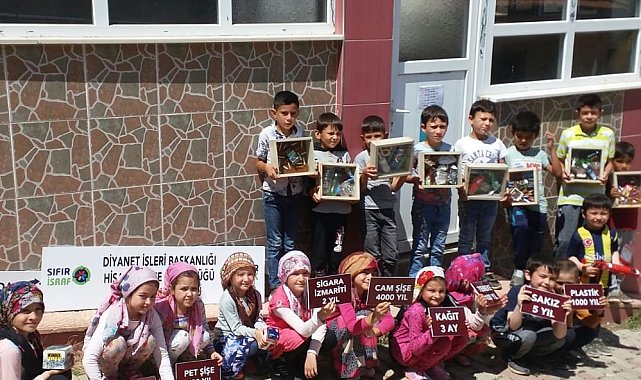 Köydeki Yaz Kur'an Kursunda sıfır atık projesine destek
