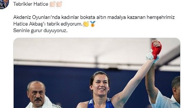 Milli boksör Akbaş'a bir madalya da Akdeniz Oyunları'nda
