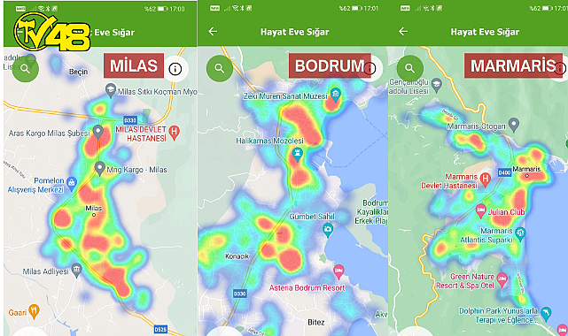 Muğla'da Koronavirüs  Yoğunluk Haritası Pes Dedirtti !