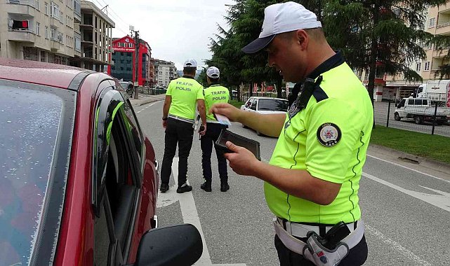 Ordu'da trafik denetimleri