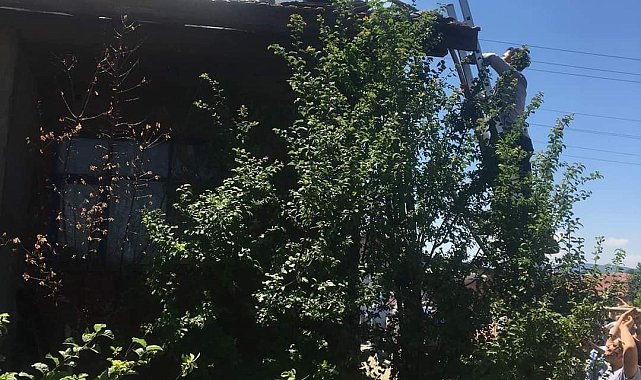 Orhaneli'nde korkutan yangın