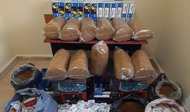 Samsun'da kaçak tütün mamulleri ele geçirildi