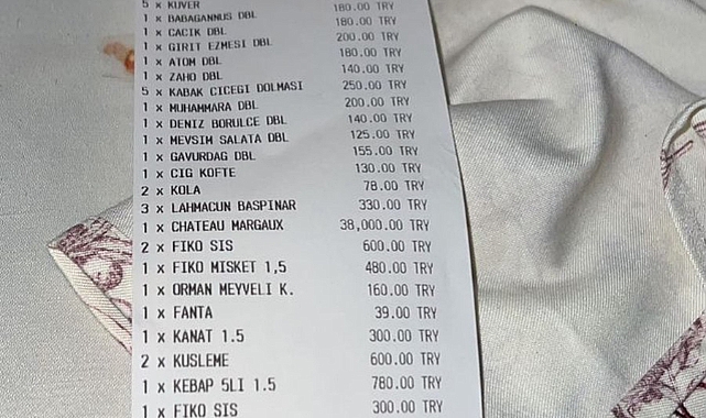 Bodrum'da 52 Bin Liralık Akşam Yemeği Dudak Uçuklattı