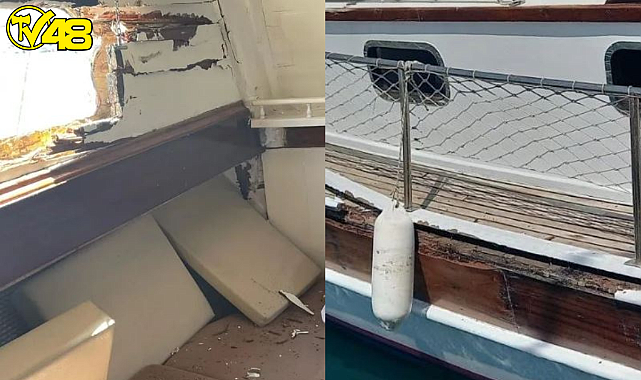 Bodrum'da Çarpışan Tur Teknesi Yolculara Korku Dolu Anlar Yaşattı